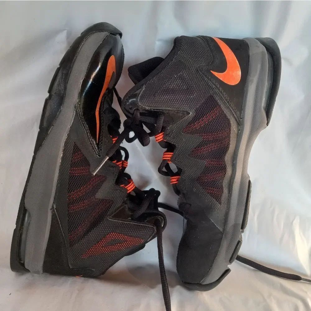 Nike Air Max Shutter Step 2 653754 003 Black & Orange Kids Size 5Y